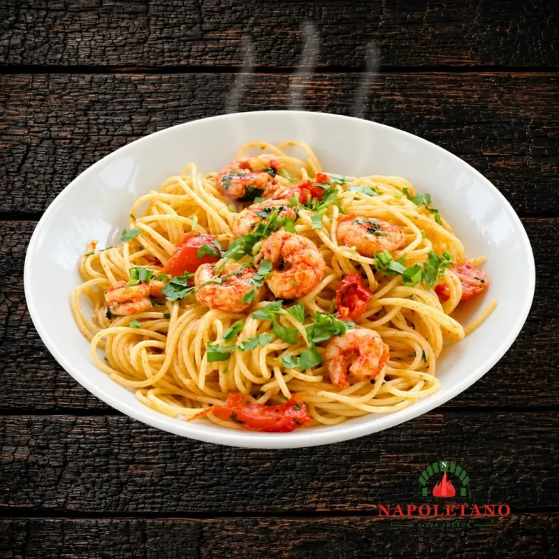 Spaghetti Aglio Olio e Gamberi